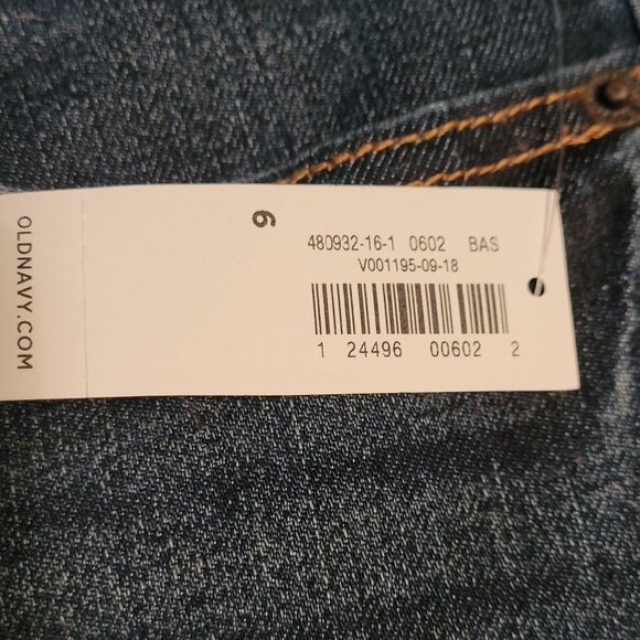 Old Navy Jeans Size 6 Original Bootcut Mid Rise Medium Dark Wash Western NWT - Picture 3 of 11